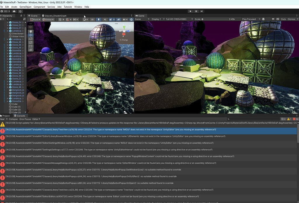 Unity Integration: Can't make standalone build - InstaMAT - Abstract ...
