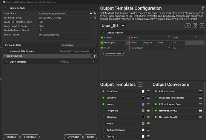 Output Template