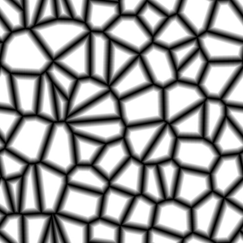 voronoi cracks beveled